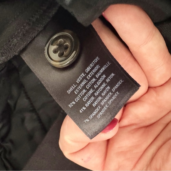 Anthropologie The Essential Slim trousers pants Women's 2P Black Ankle office - Picture 14 of 14